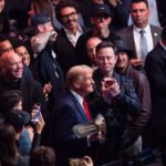 Trump Attends U.F.C. Fight in New York