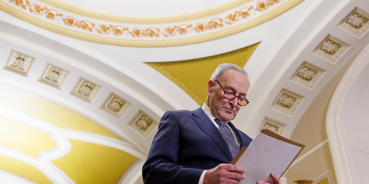 Behind Schumer’s Silence on Trump’s Picks, a Bid to Spotlight G.O.P. Divides