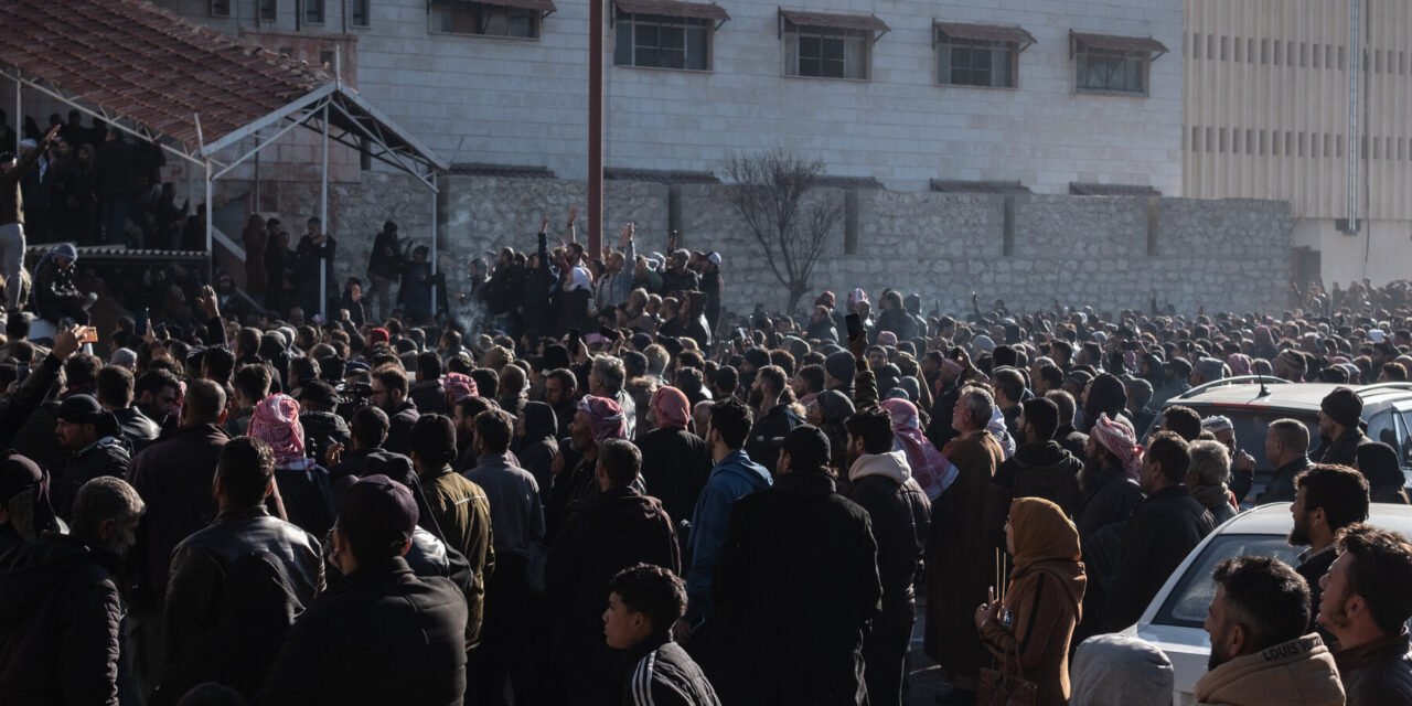 Crowds Throng to Syria’s Sednaya Prison to Find Relatives and Friends