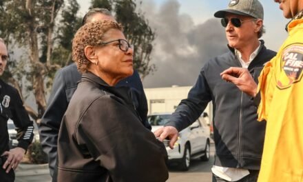 Before Taking Office, L.A.’s Mayor Said She Would Not Go Abroad