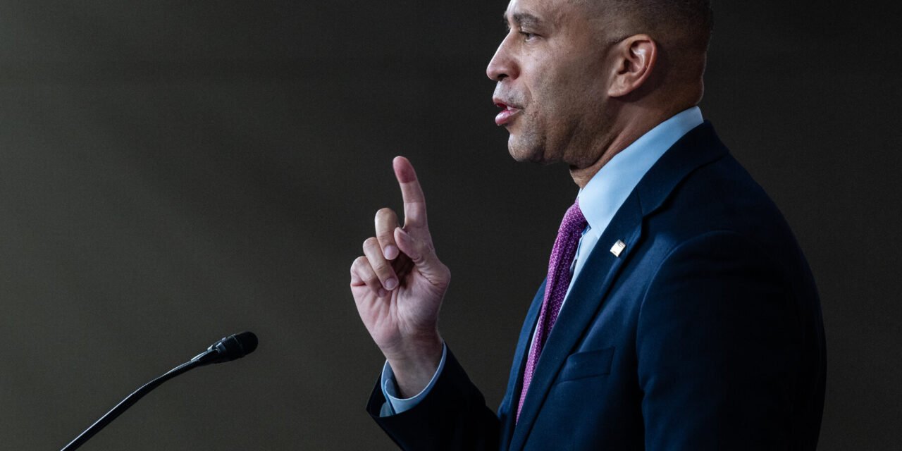 Democrats Find a Voice in Opposition to Trump’s Funding Halt