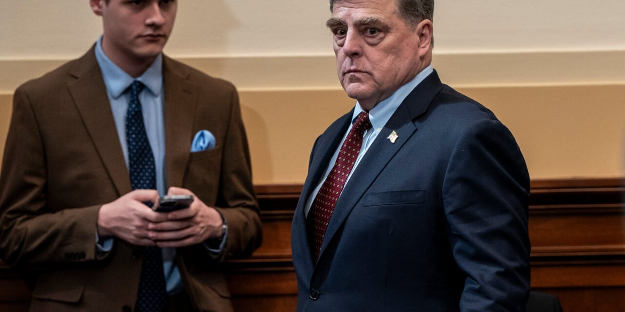 Pentagon Removes General Milley’s Security Detail and Orders Review of His Record