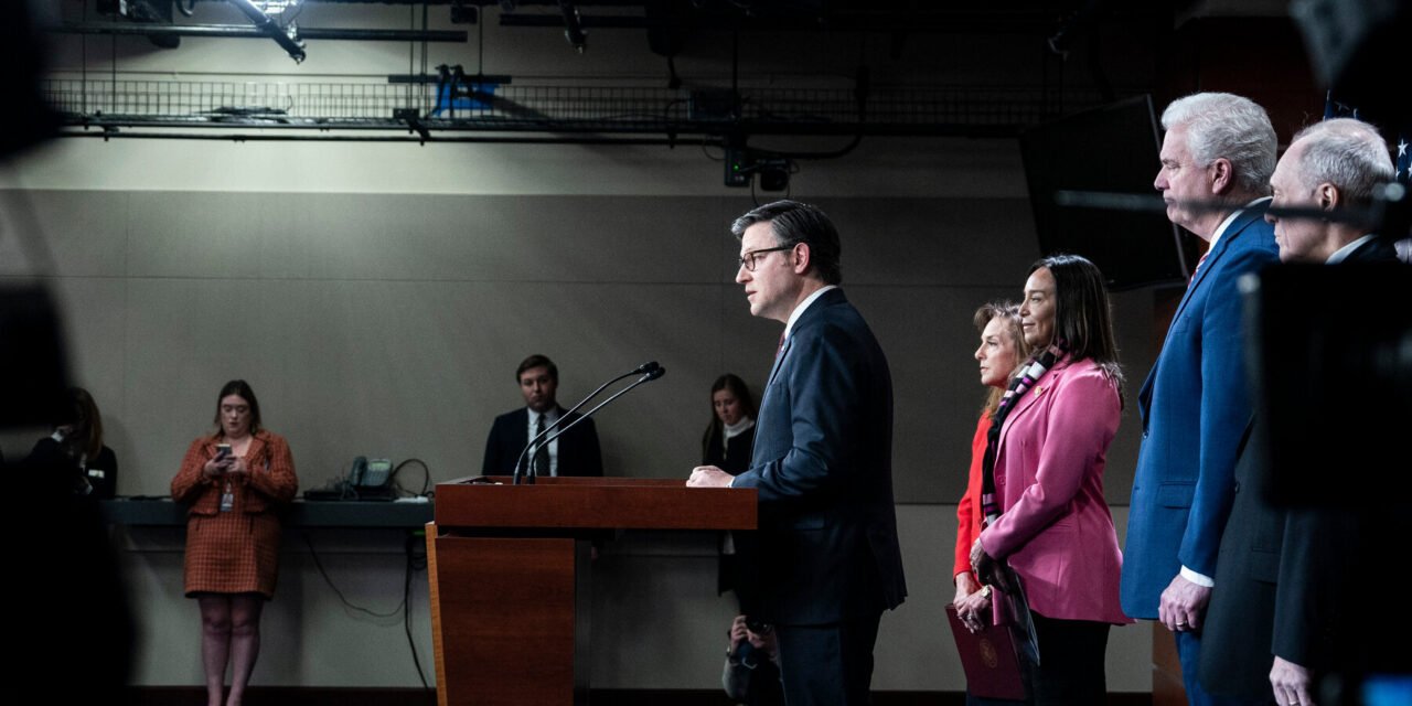 The House speaker defends Trump’s Gaza plan, while other Republicans express doubts.
