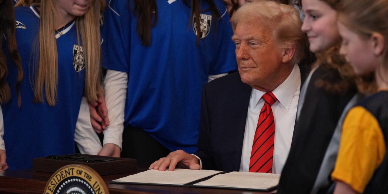 Trump Signs Order Barring Transgender Student-Athletes From Women’s Sports