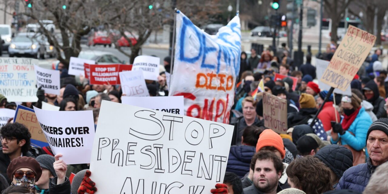 Anti-Trump Protesters Across the U.S. Gather to Condemn White House’s Policies