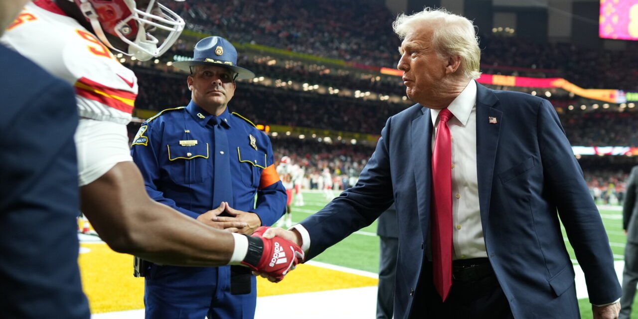 Busy Presidential Day Ends at the Super Bowl