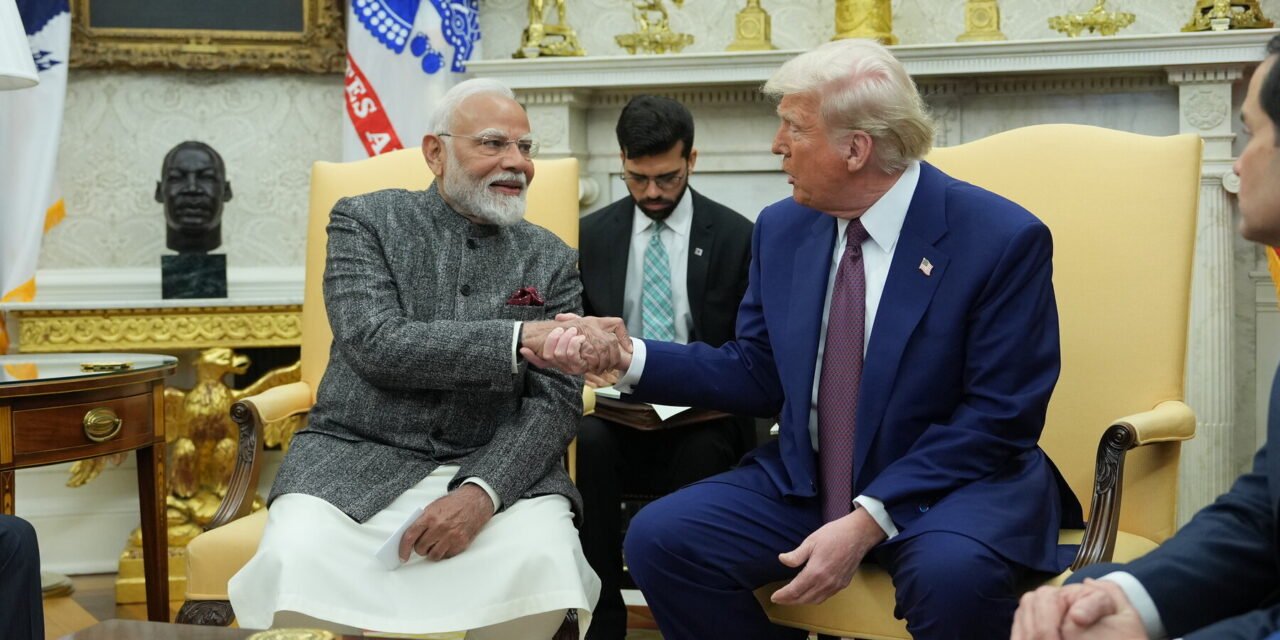 Trump and Modi Shove Disputes Into Background in White House Visit
