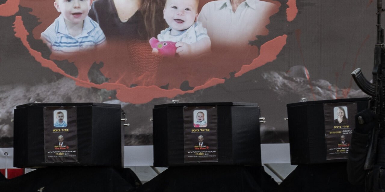 With Coffins and Taunts, Hamas Hands Dead Hostages to Israel