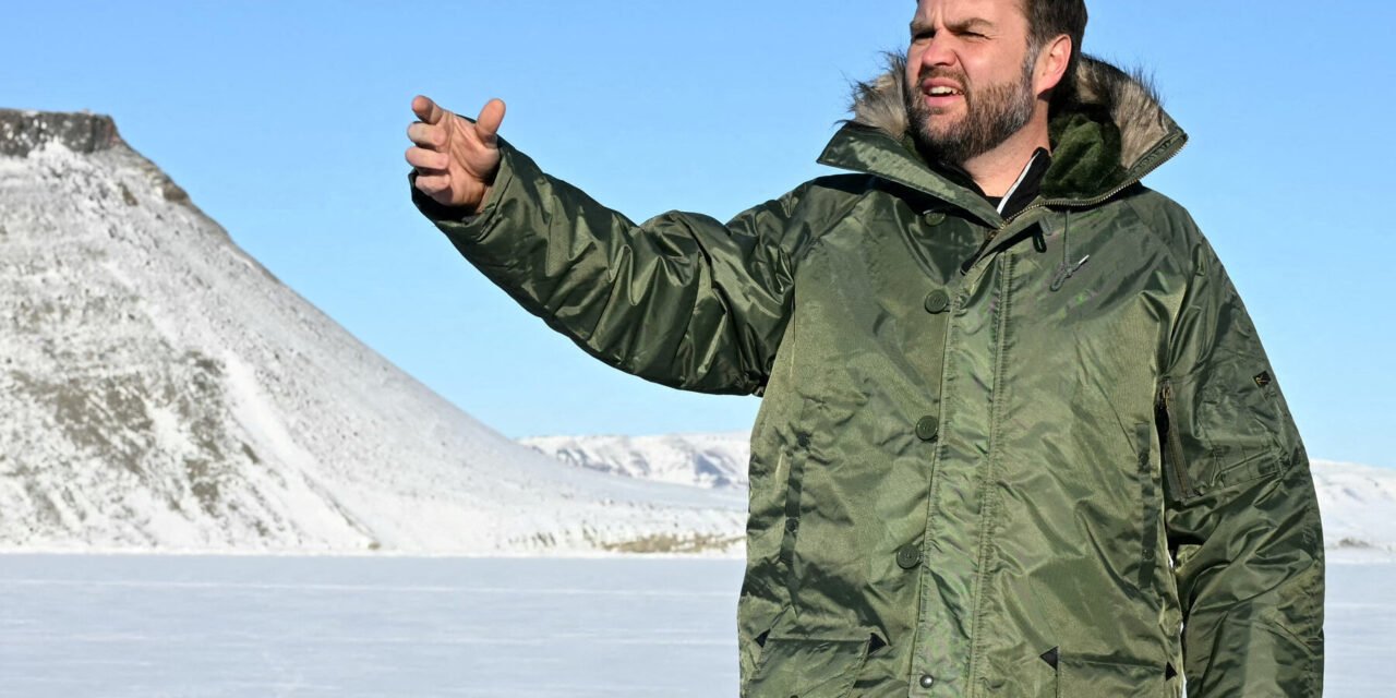 Visiting Greenland, Vance Finds the Weather and the Reception Chilly