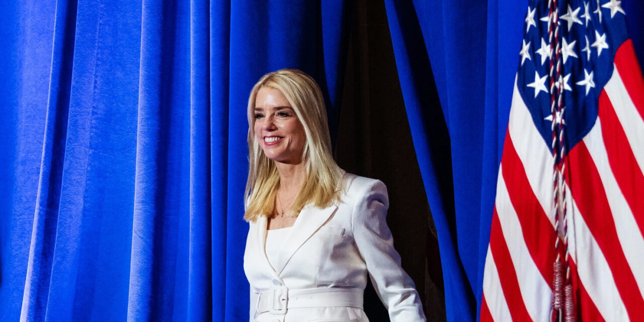 At Trump’s Justice Dept., Bondi Embraces Role of TV Messenger