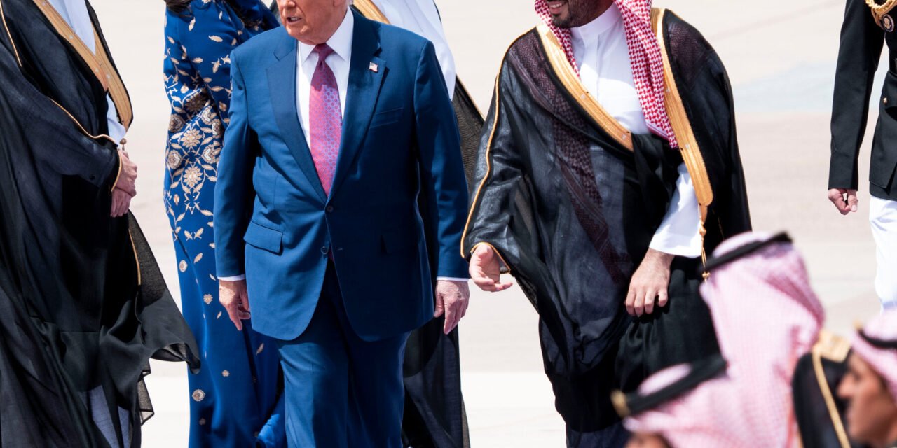 A Lavish Welcome for Trump in Saudi Arabia, and a Standoff at the Library of Congress