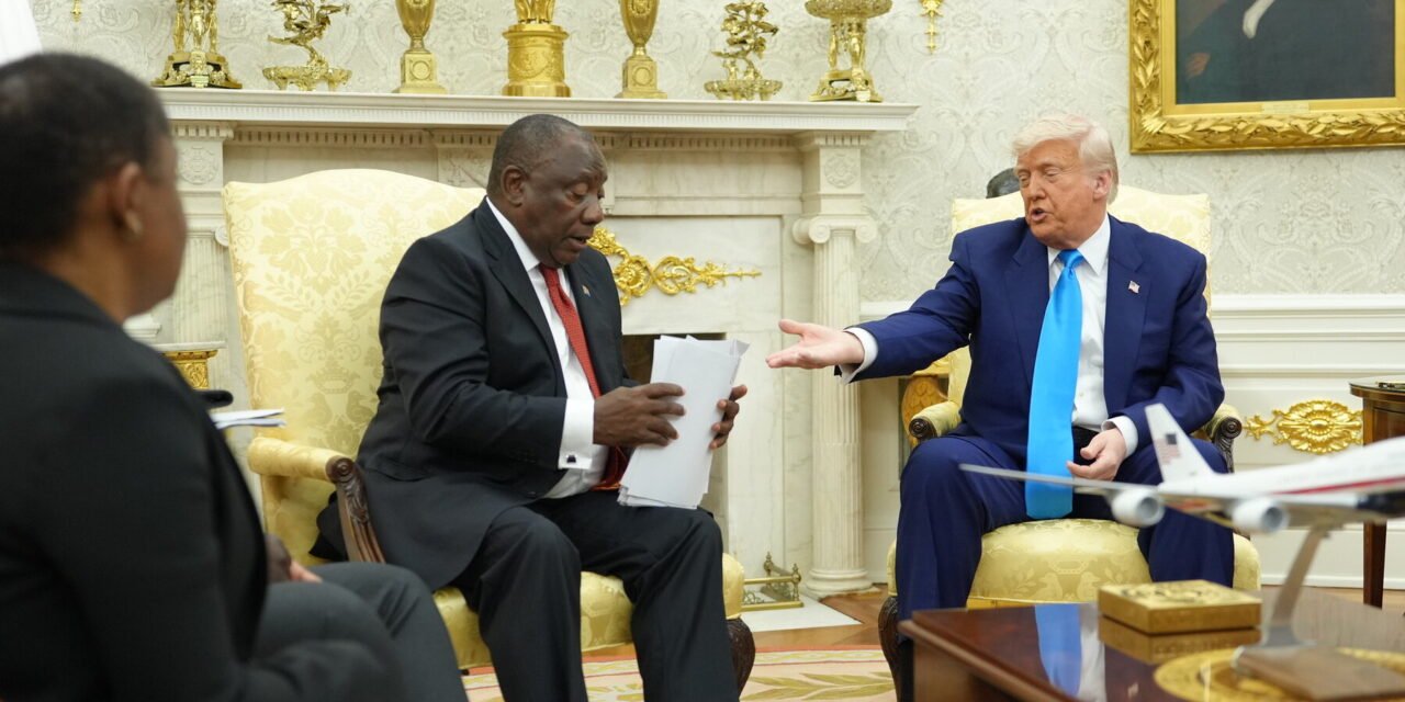Trump Casts Himself as a Protector of Persecuted White People
