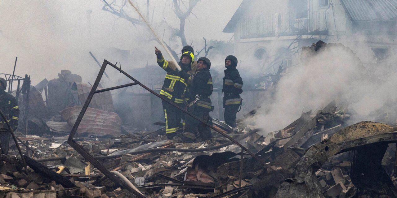 Russia Bombards Ukraine With One of Largest Air Assaults of the War