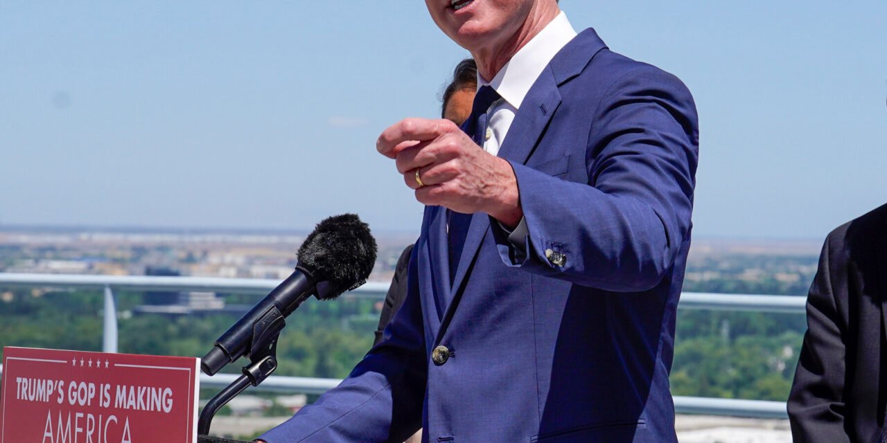 Newsom Says Trump Is Destroying U.S. Democracy in Speech on L.A. Protests