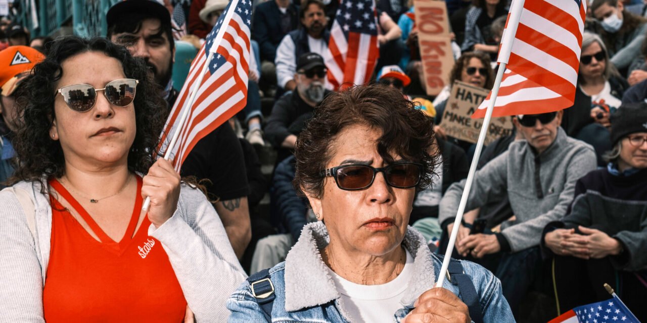 As Trump Celebrates Army’s Founding, His Critics Take to the Streets
