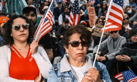 As Trump Celebrates Army’s Founding, His Critics Take to the Streets