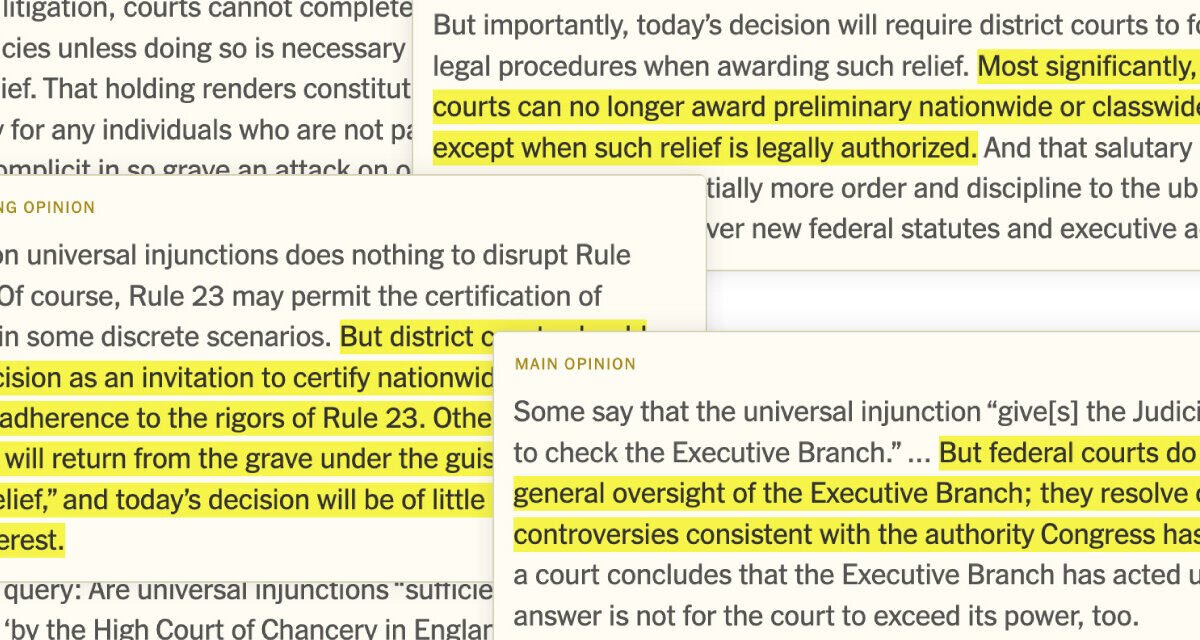 Highlights of the Citizenship Ruling (That Was Really About Universal Injunctions)