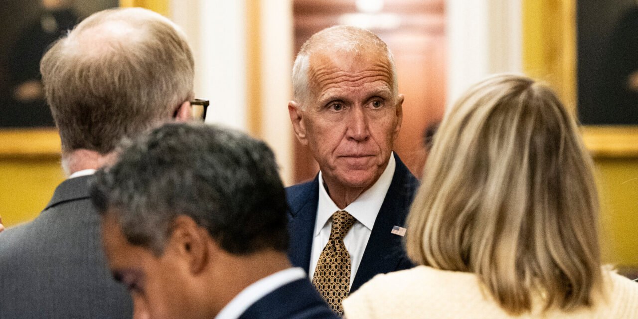 Thom Tillis, Republican Senator, Won’t Seek Re-election Amid Trump’s Primary Threats