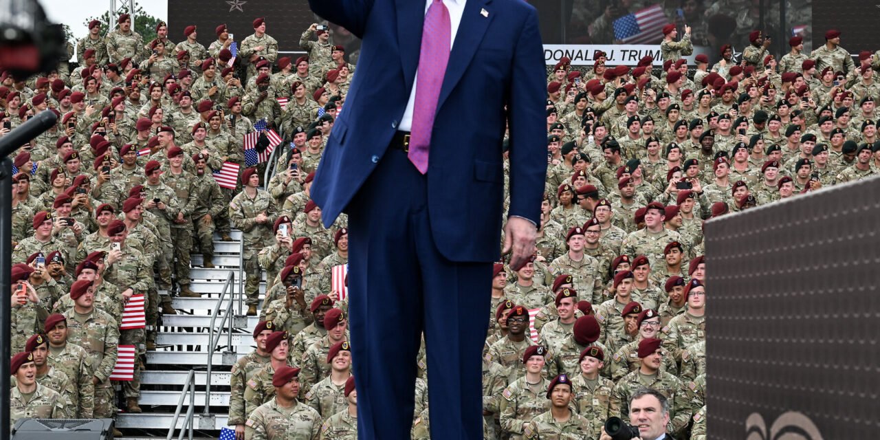 Trump’s Immigration P.R. Campaign Enters a New Militarized Phase