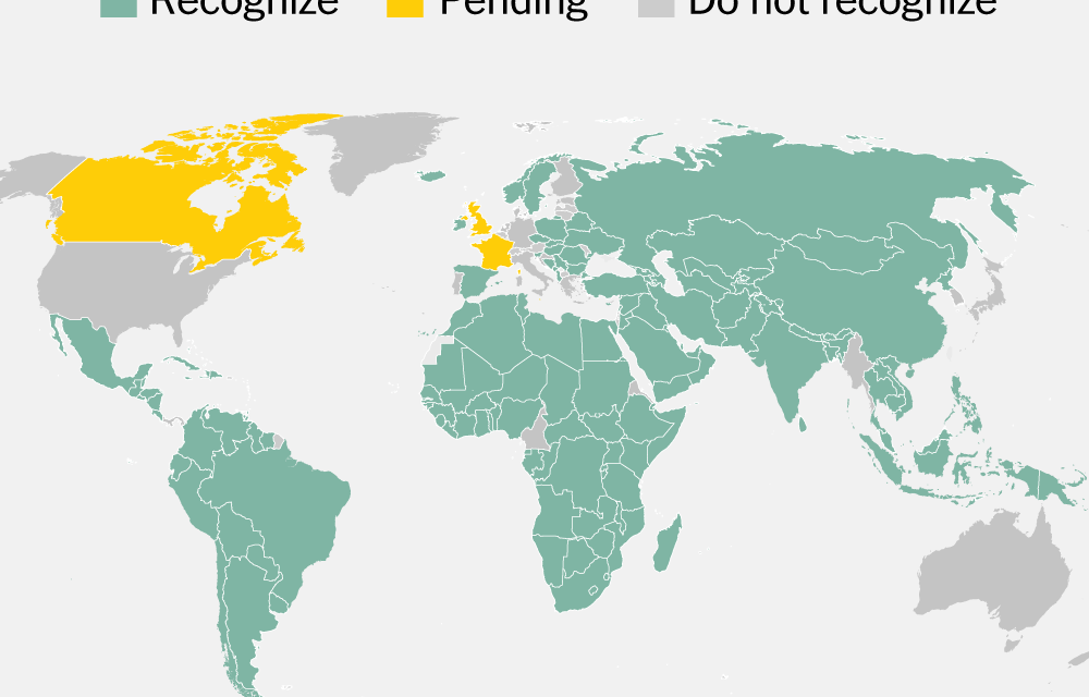 What Countries Recognize a Palestinian State: A Map