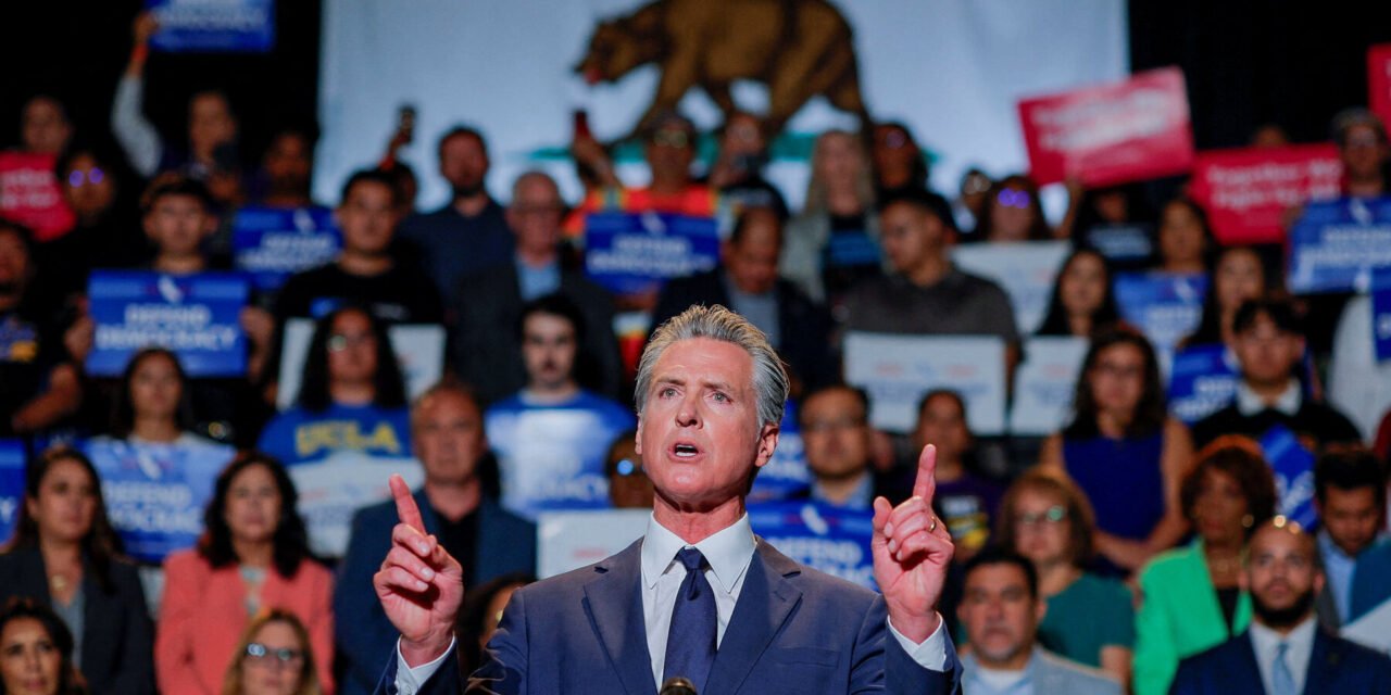Newsom Held an Event in L.A. Federal Immigration Agents Showed Up Outside.