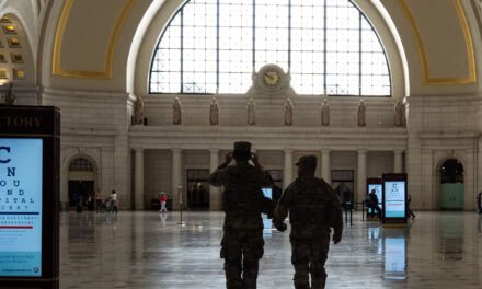 Troops in Washington Remain Largely Unseen So Far